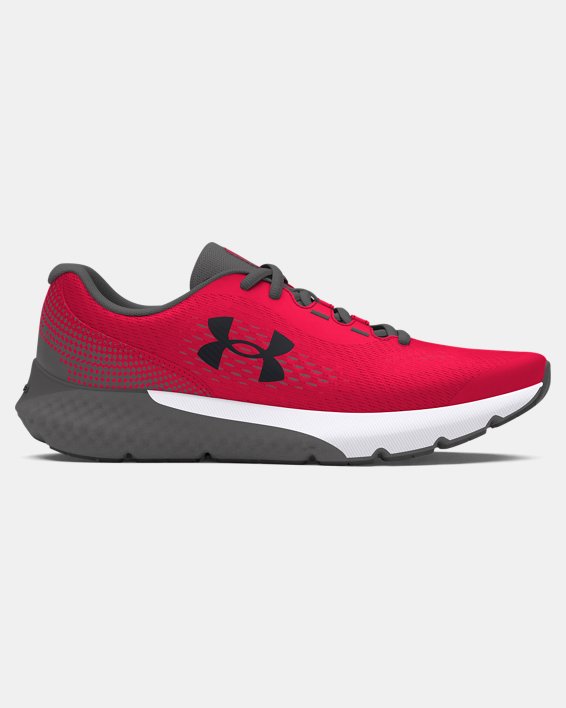 Boys' Grade School UA Rogue 4 Running Shoes in Red image number 0